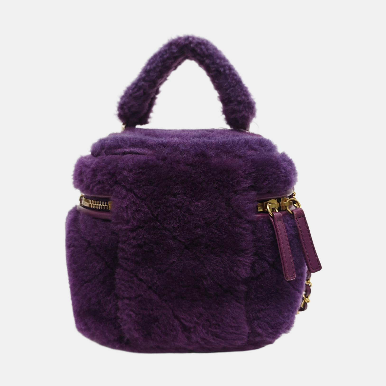 Fabric Shoulder Bag Purple