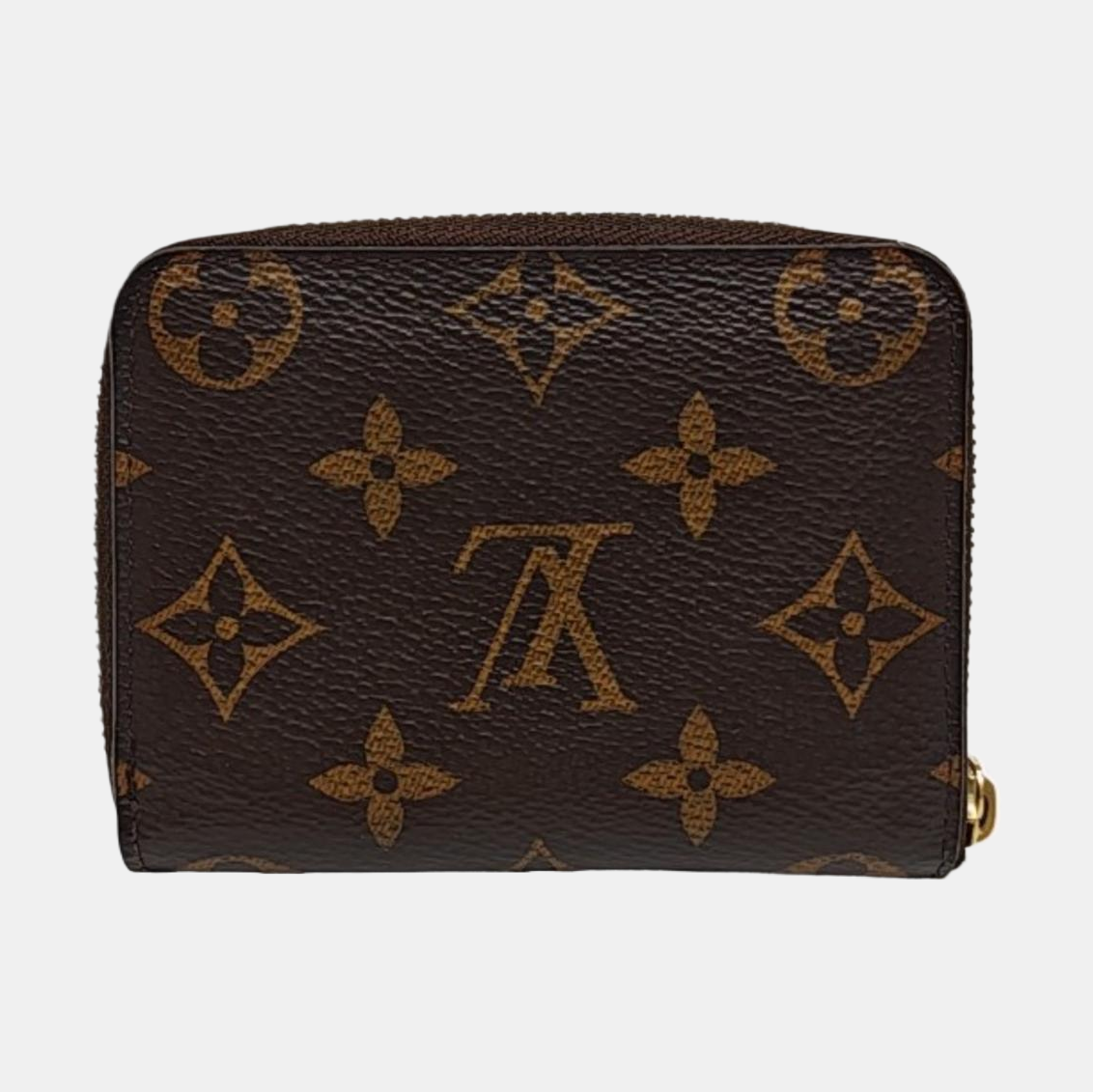 ZIPPY Monogram Coated Canvas Brown Wallet