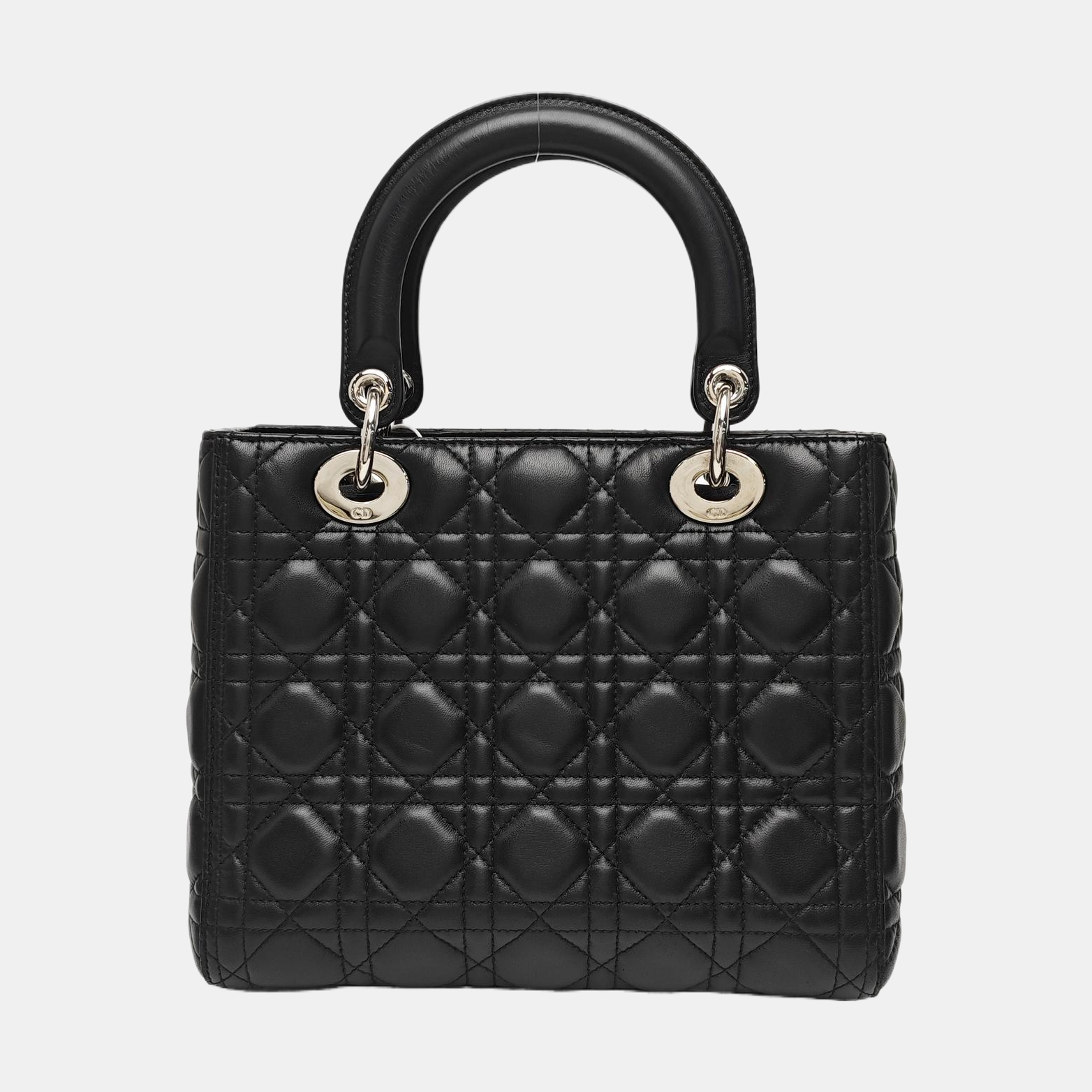 Lady Dior Medium Cannage Lambskin Black