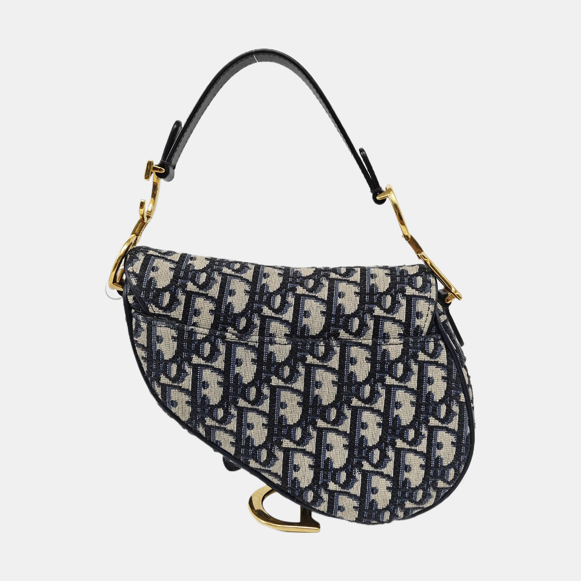 Saddle Mini Oblique Canvas Blue
