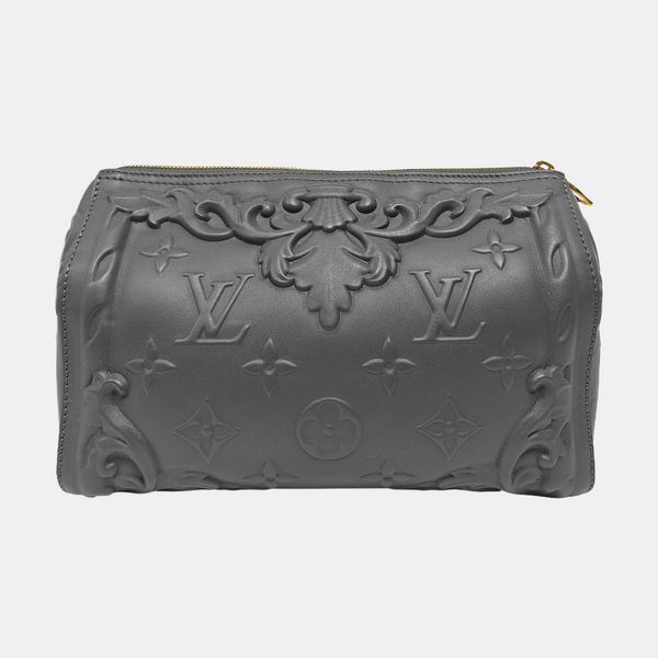 KEEPALL GM Monogram Calfskin Gray