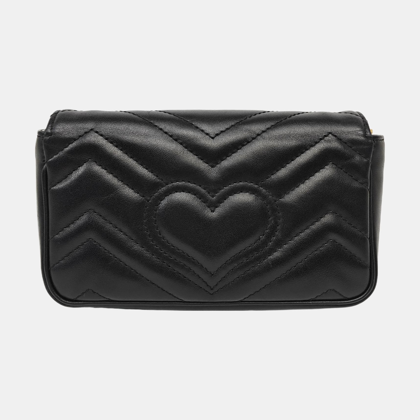 GG Marmont Mini Quilted Calfskin Black