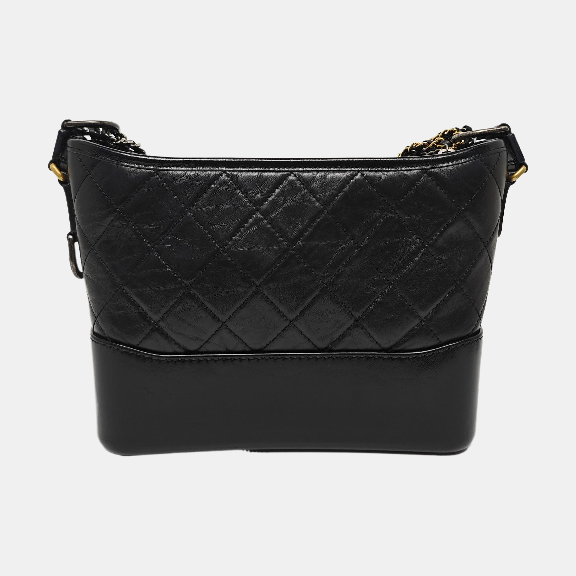 GABRIELLE Medium Quilted Calfskin Black