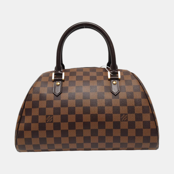 RIBERA MM Damier Ebene Coated Canvas Brown