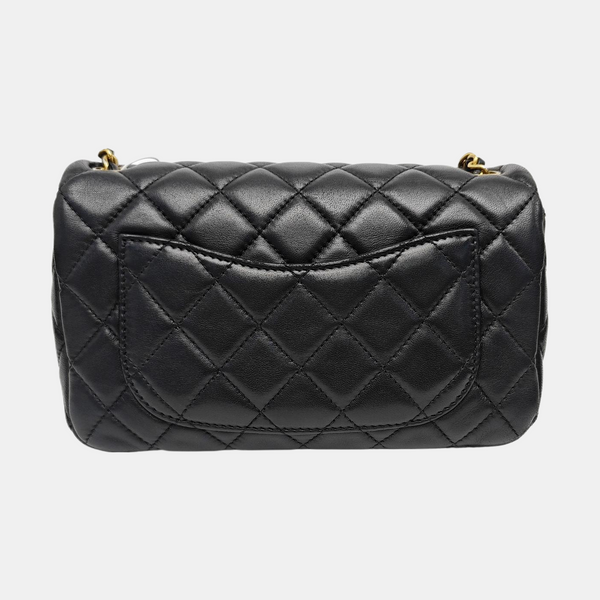 CLASSIC FLAP Mini Quilted Lambskin Black