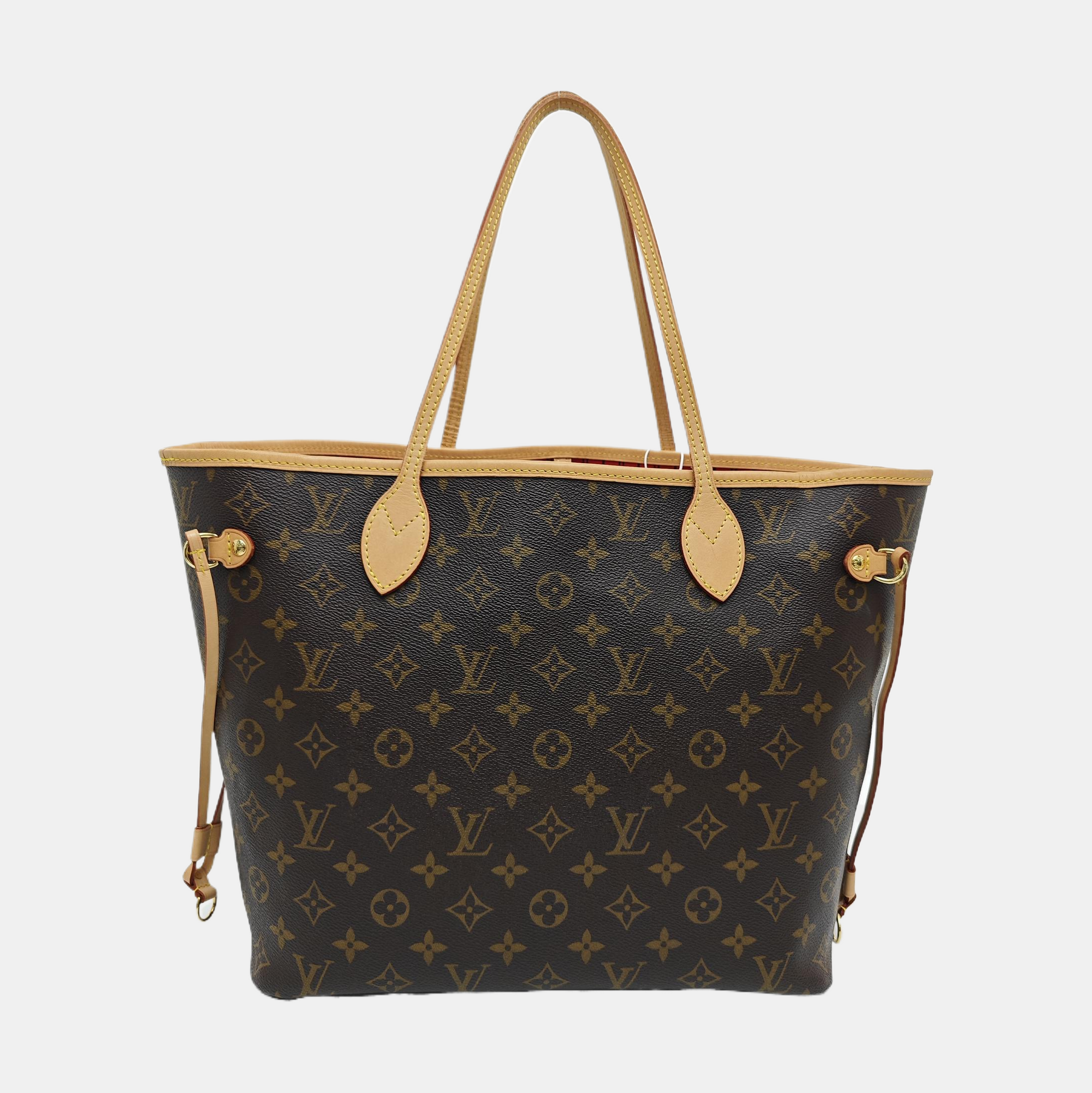 NEVERFULL MM Monogram Coated Canvas Brown