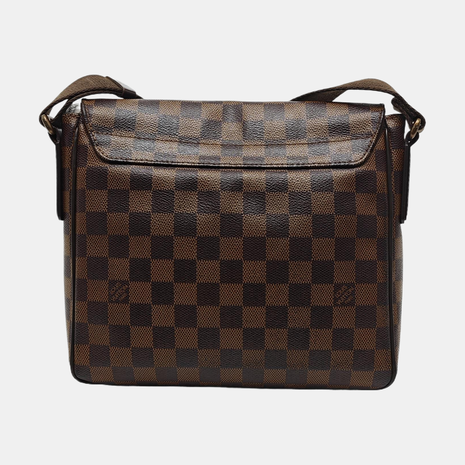 BROOKLYN Damier Ebene Coated Canvas Brown