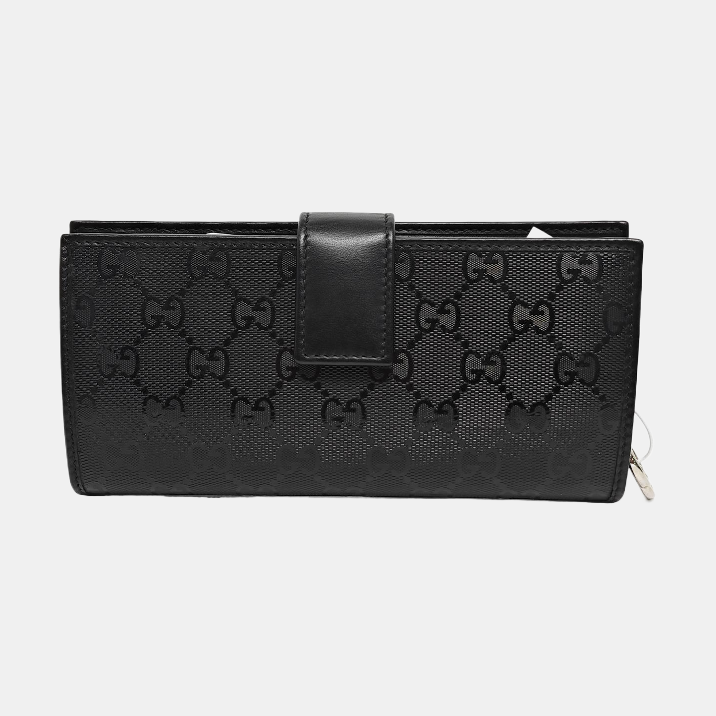 Ligne Shima Monogram Coated Canvas Black Wallet