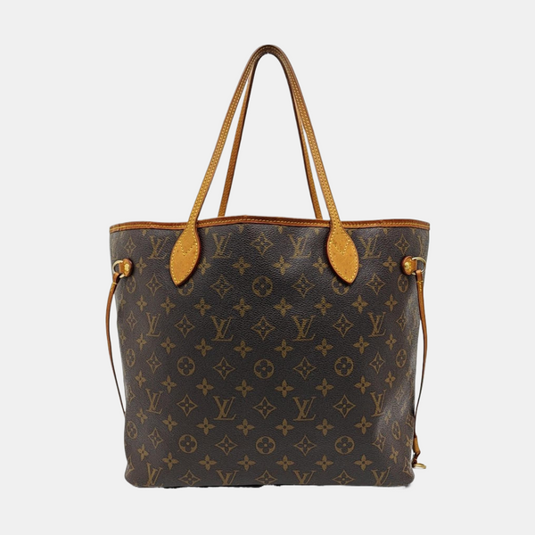 NEVERFULL MM Monogram Coated Canvas Brown