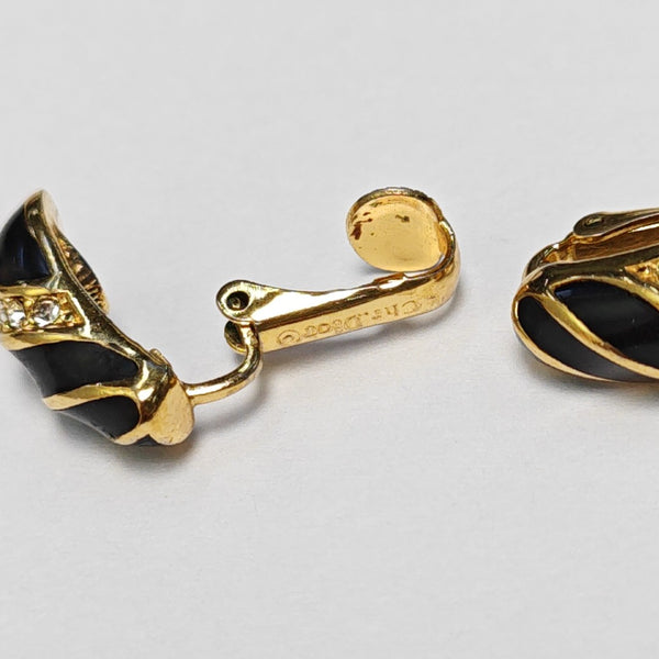 Metal Gold Clip On Earrings