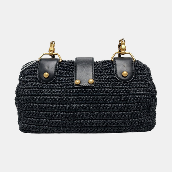 Special Material Shoulder Bag Black