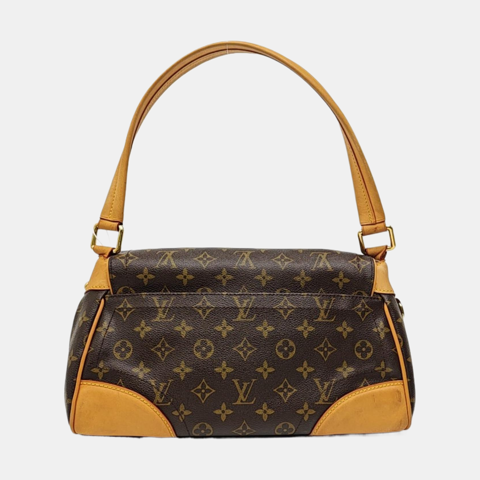 BEVERLY MM Monogram Coated Canvas Brown