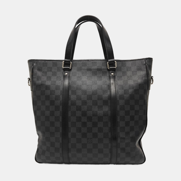 TADAO MM Damier Graphite Coated Canvas Gray
