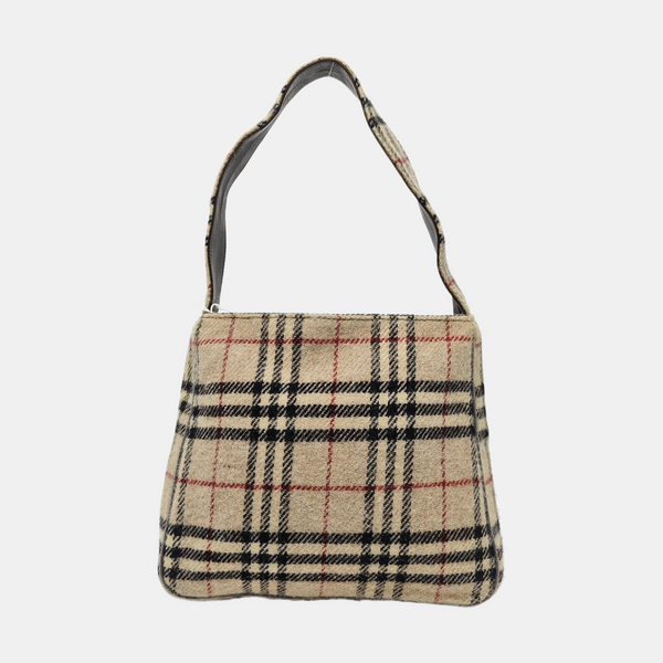 Wool Tote Bag Beige