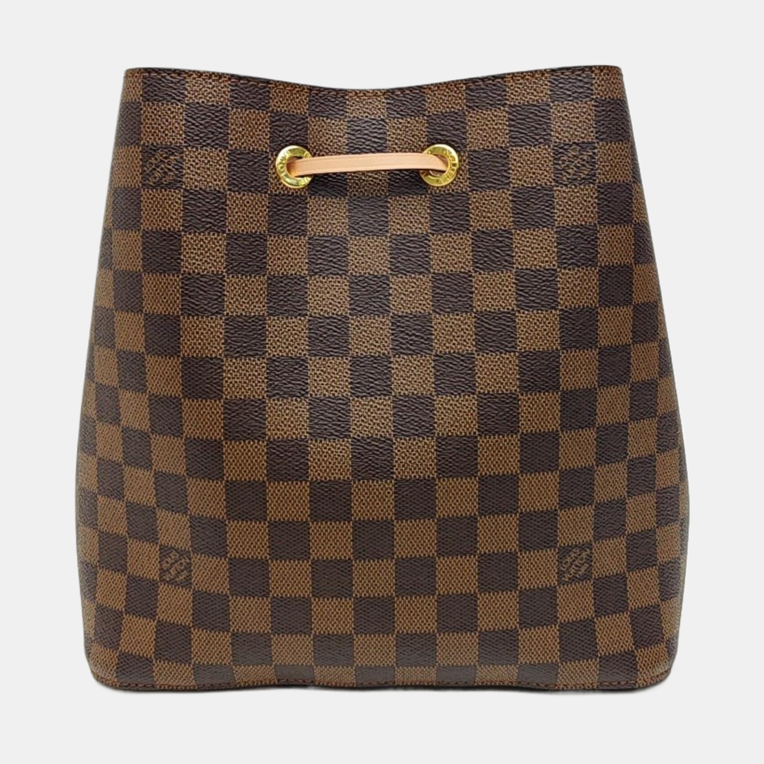 NÉONOÉ MM Damier Ebene Coated Canvas Brown