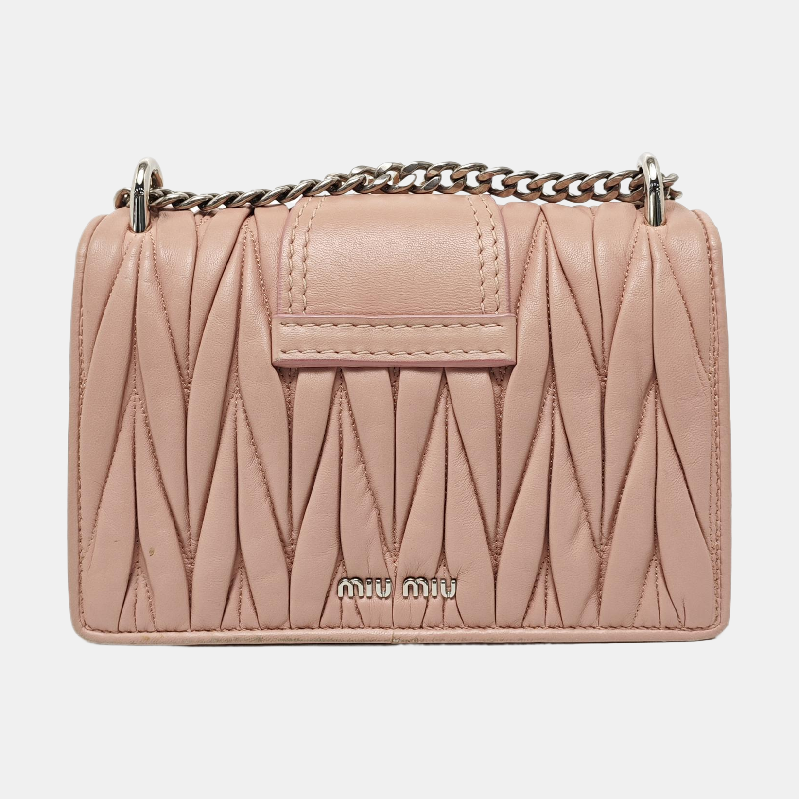 Miu Lady Quilted Lambskin Pink