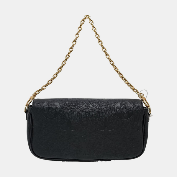 IVY Monogram Calfskin Black