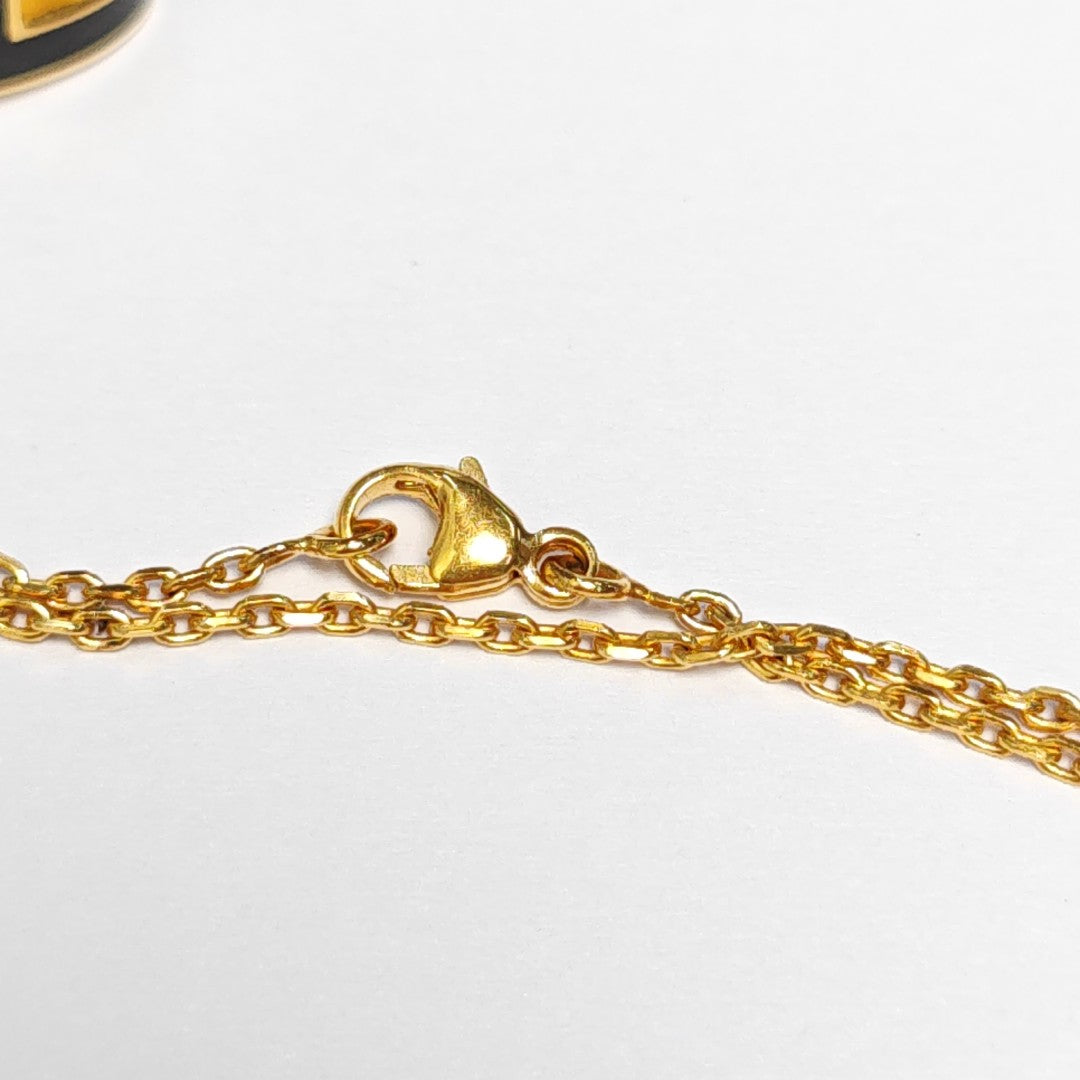 Pop H Metal Gold Necklace