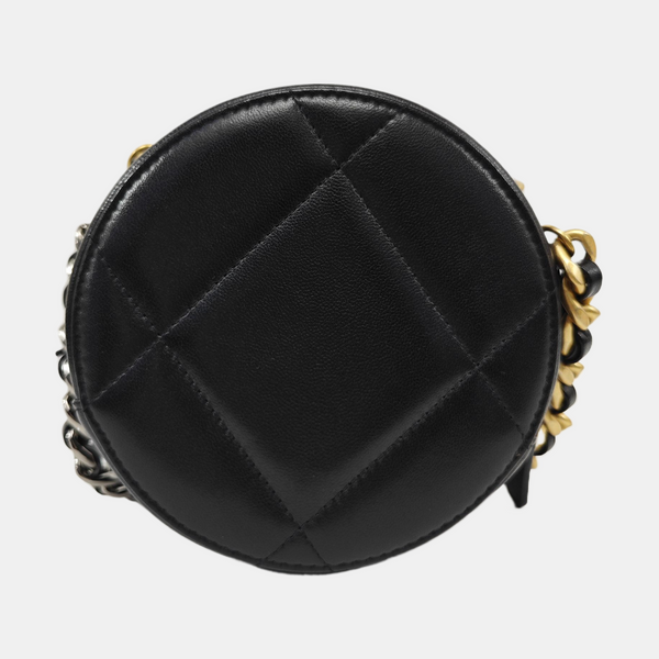 CHANEL 19 Small Quilted Lambskin Black
