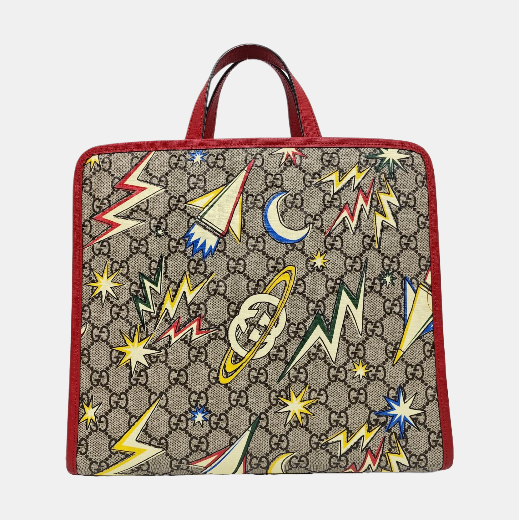 Children’s GG Bucket Monogram Coated Canvas Beige