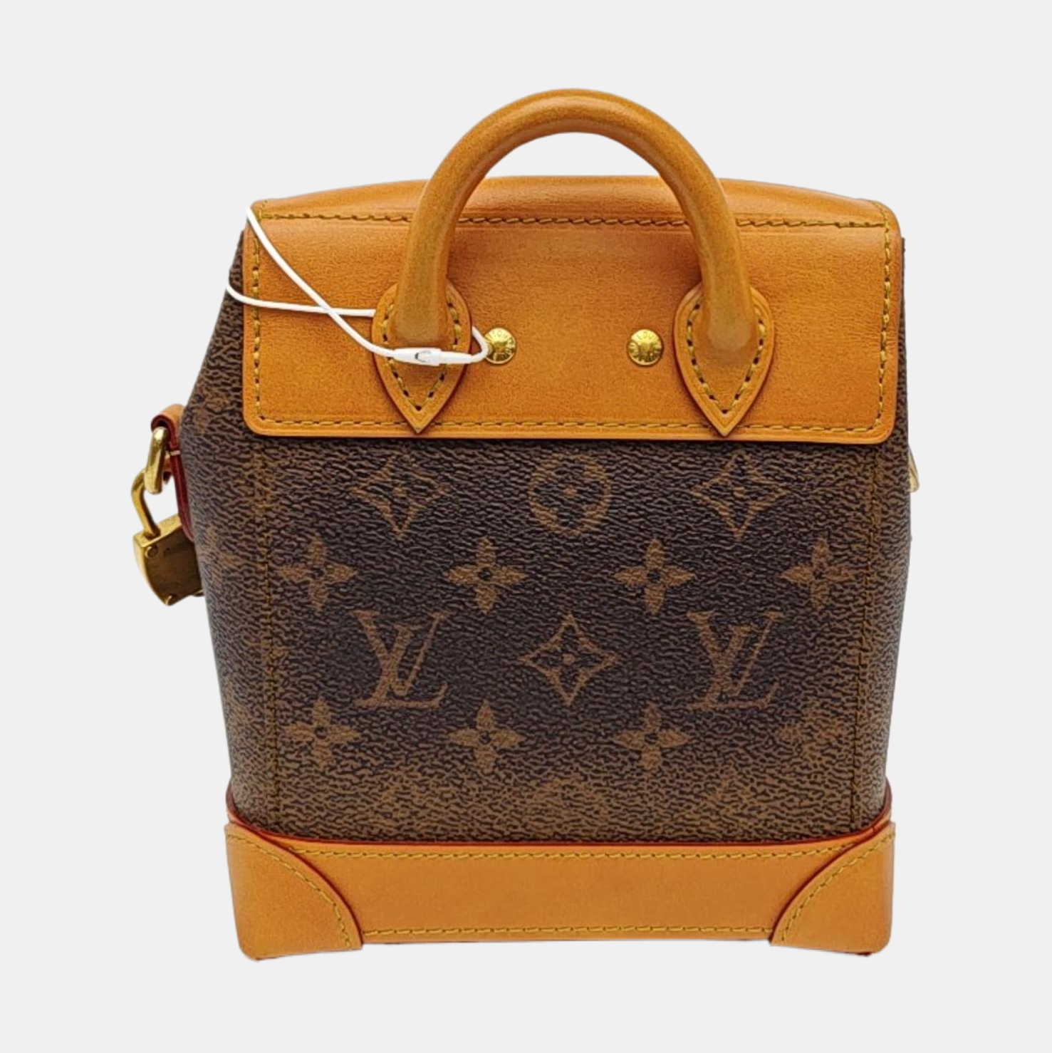 STEAMER Monogram Coated Canvas Brown