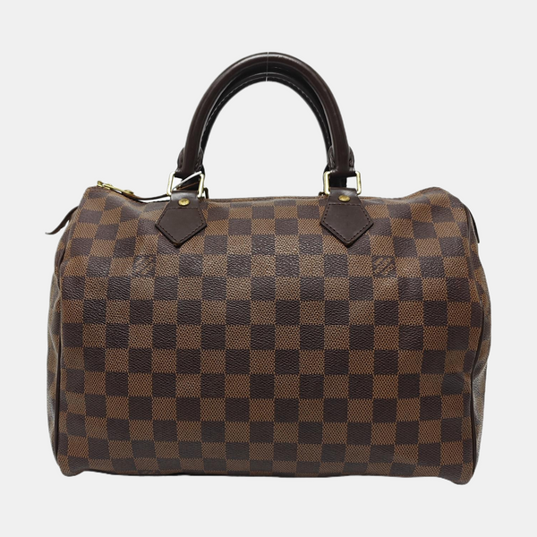 SPEEDY 30 Damier Ebene Coated Canvas Brown