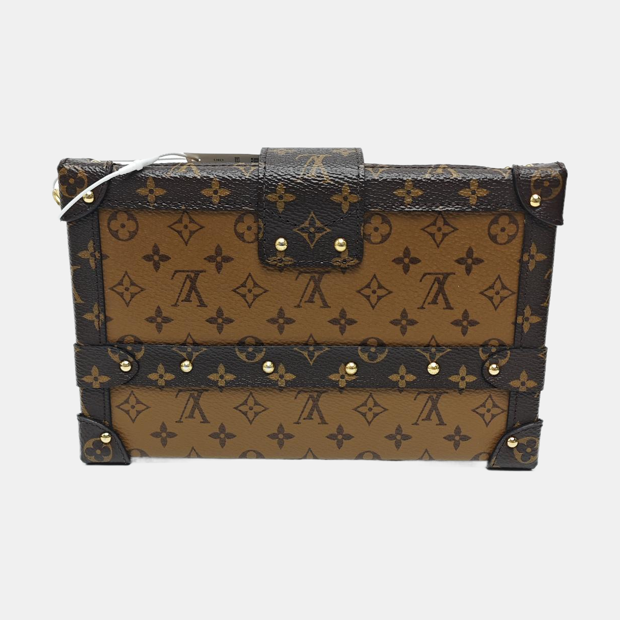 PETITE MALLE Monogram Coated Canvas Brown