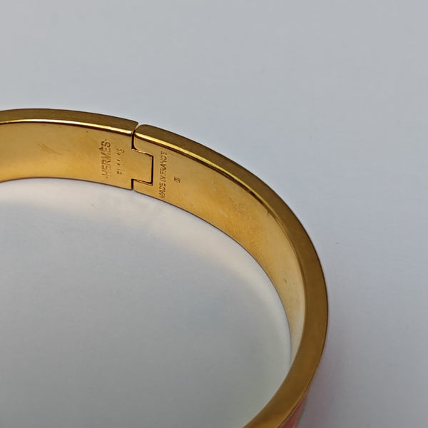 Clic H Metal Orange Bangle