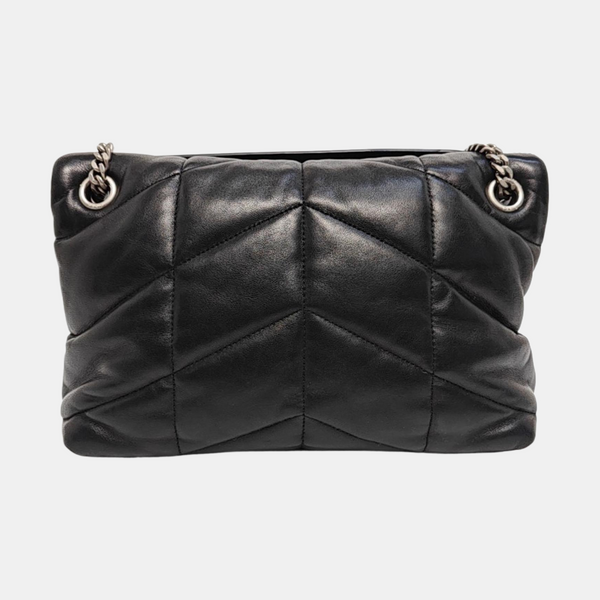 PUFFER Small Quilted Lambskin Black