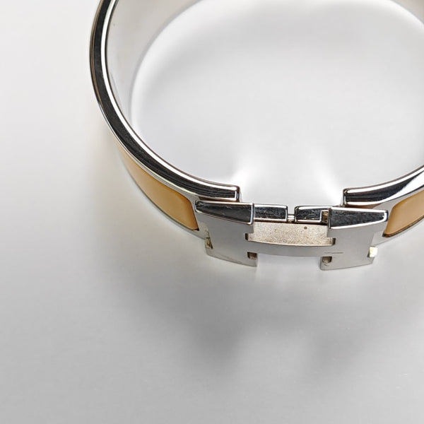 Clic Clac H Metal Silver Bangle