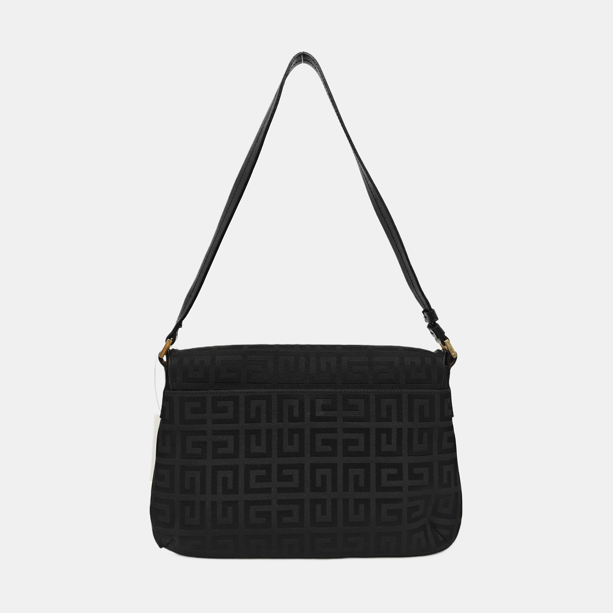 Canvas Top Handle Bag Black