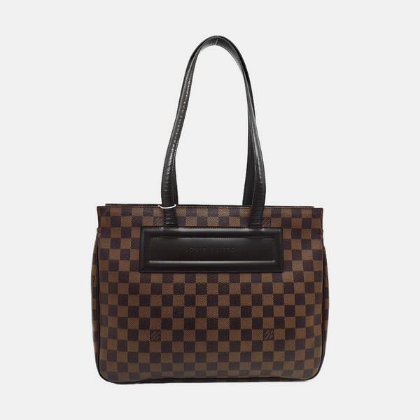 PARIOLI PM Damier Ebene Coated Canvas Brown