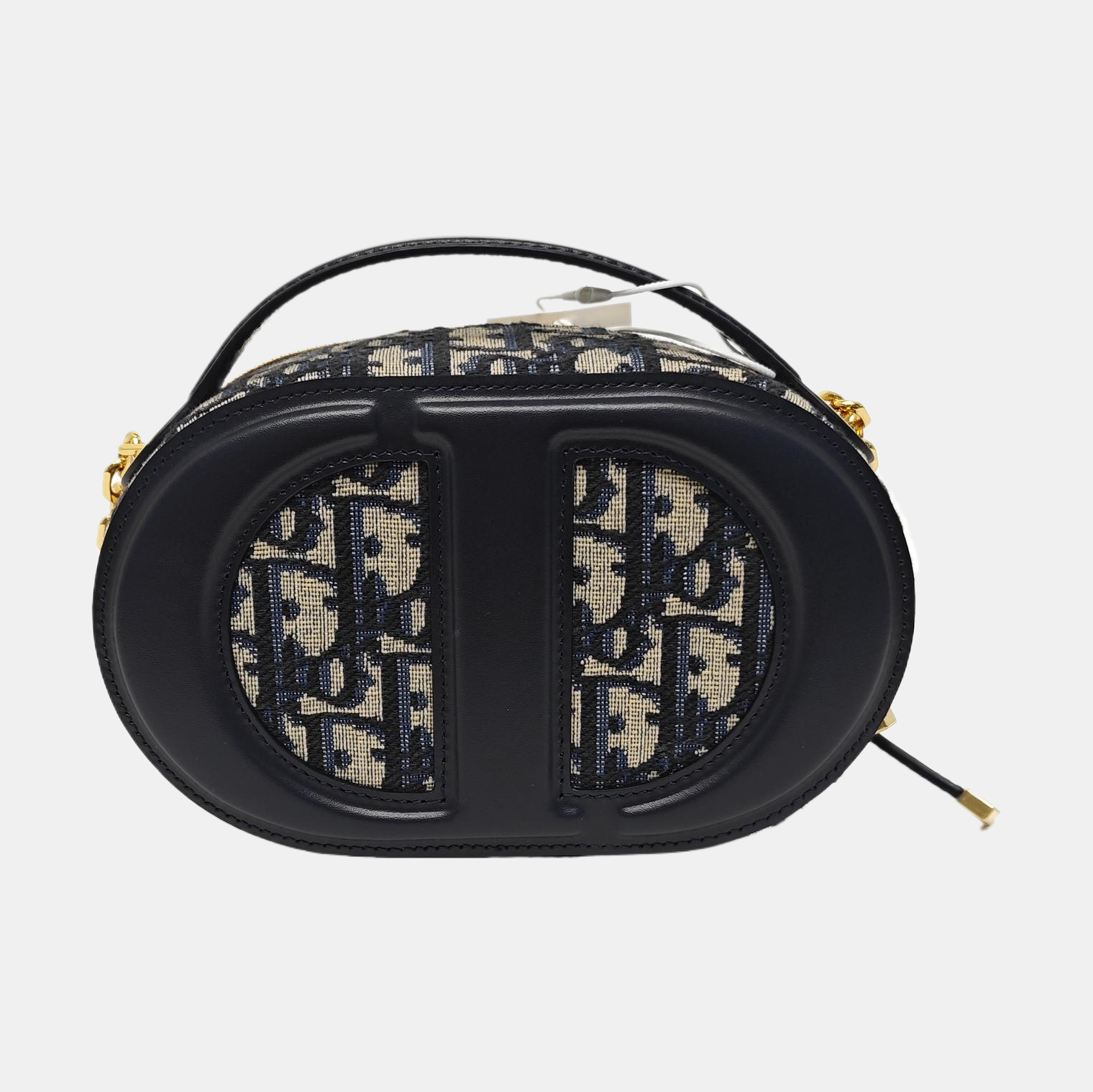 Oblique Fabric Shoulder Bag Blue