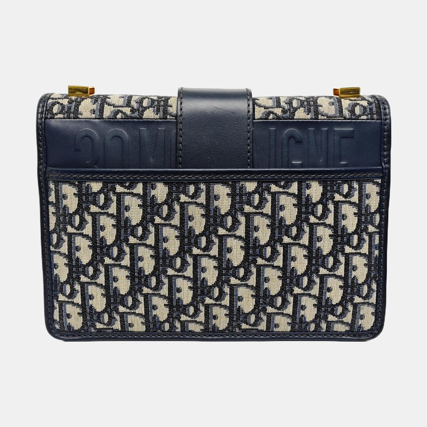 30 Montaigne Oblique Canvas Blue
