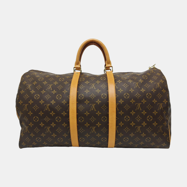 SAC SOUPLE 55 Monogram Coated Canvas Brown