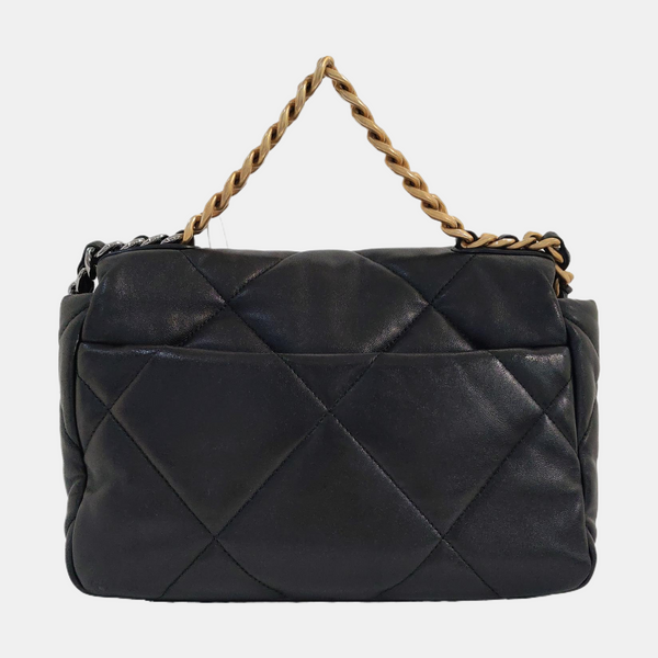 CHANEL 19 Small Quilted Lambskin Black