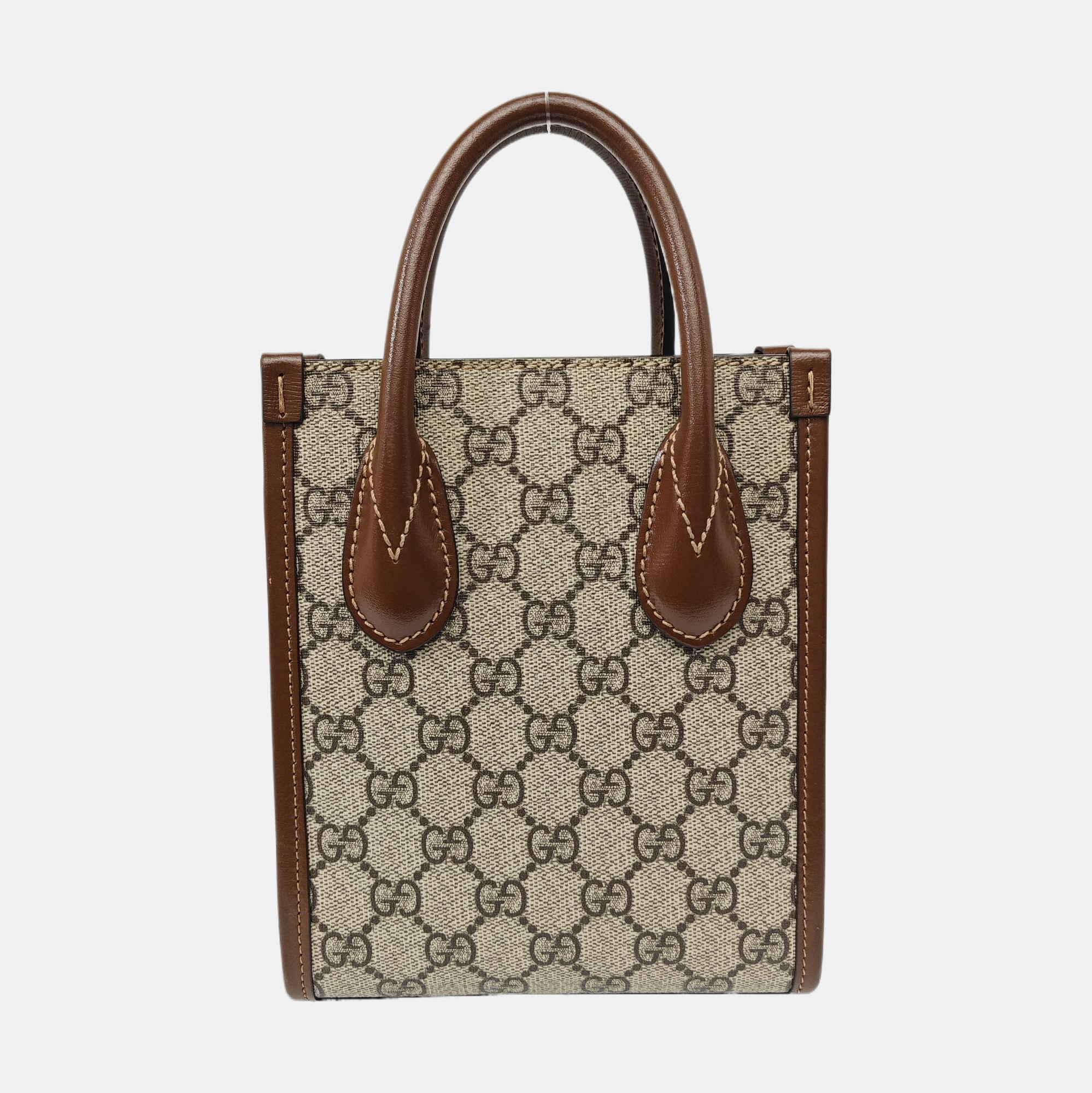 Retro Mini Monogram Coated Canvas Beige