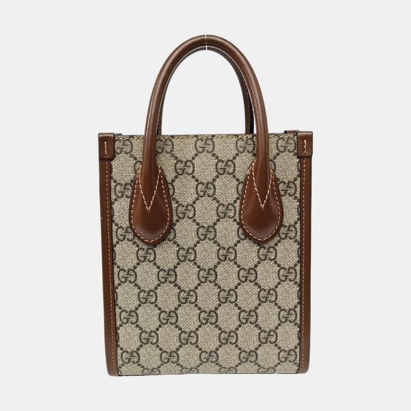 Retro Mini Monogram Coated Canvas Beige