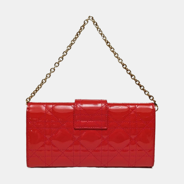 Miss Dior Cannage Patent Leather Red