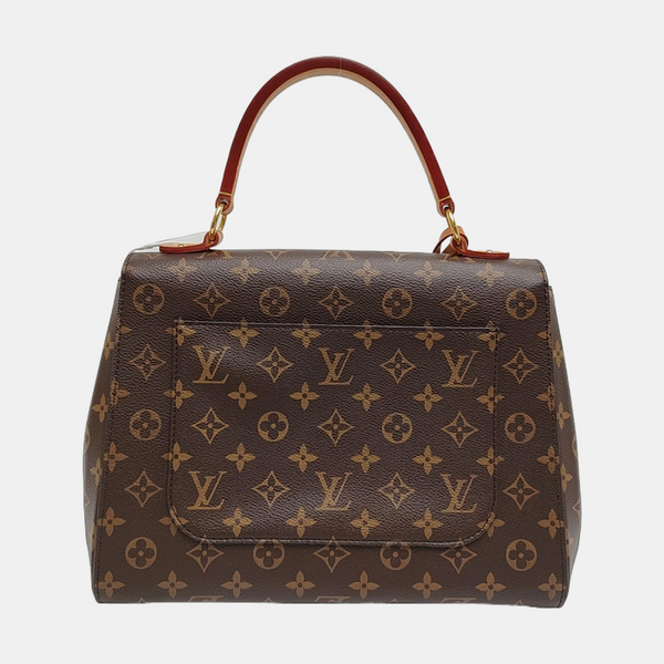 CLUNY MM Monogram Coated Canvas Brown