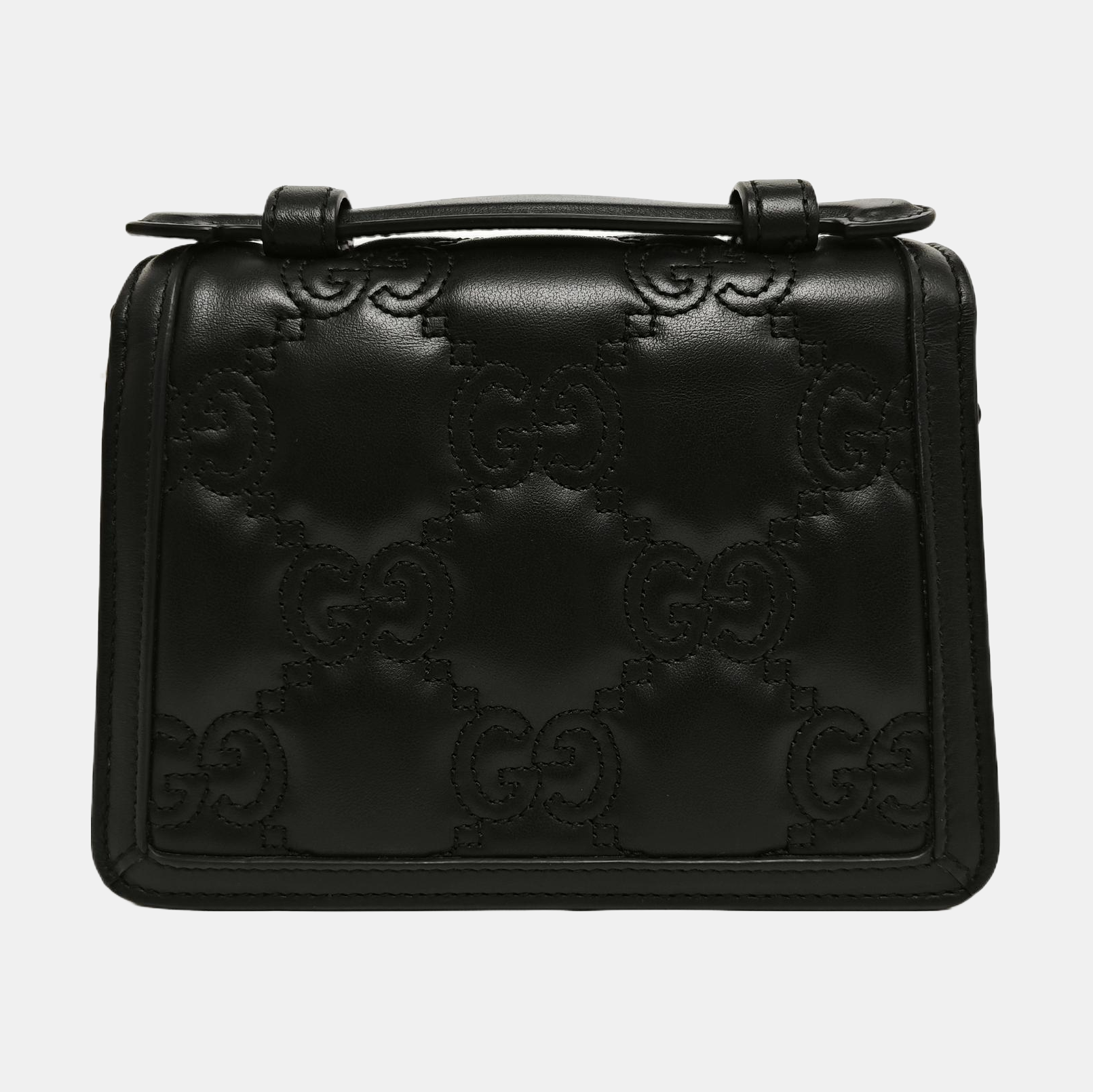 GG Matelassé Quilted Calfskin Black