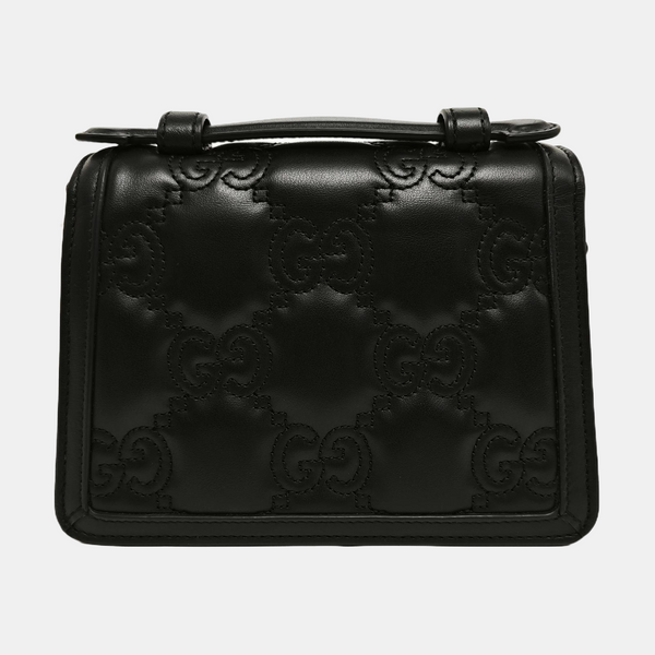 GG Matelassé Quilted Calfskin Black