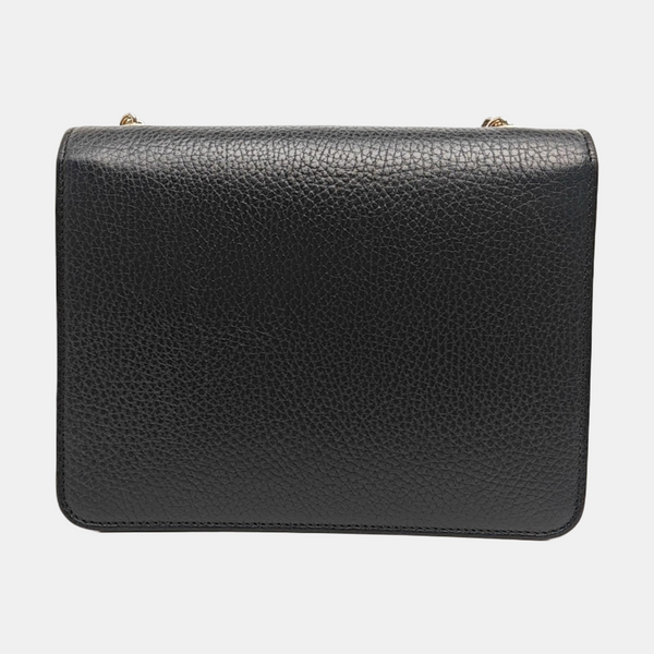 Interlocking G Small Calfskin Black