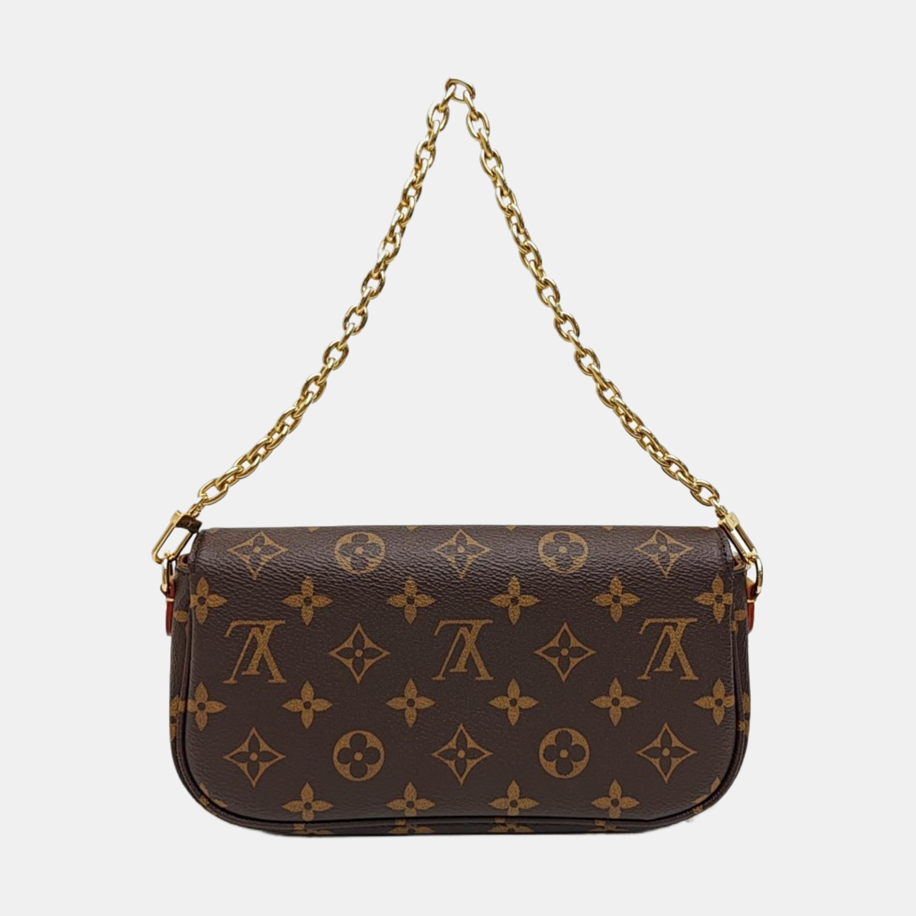 IVY Monogram Coated Canvas Brown