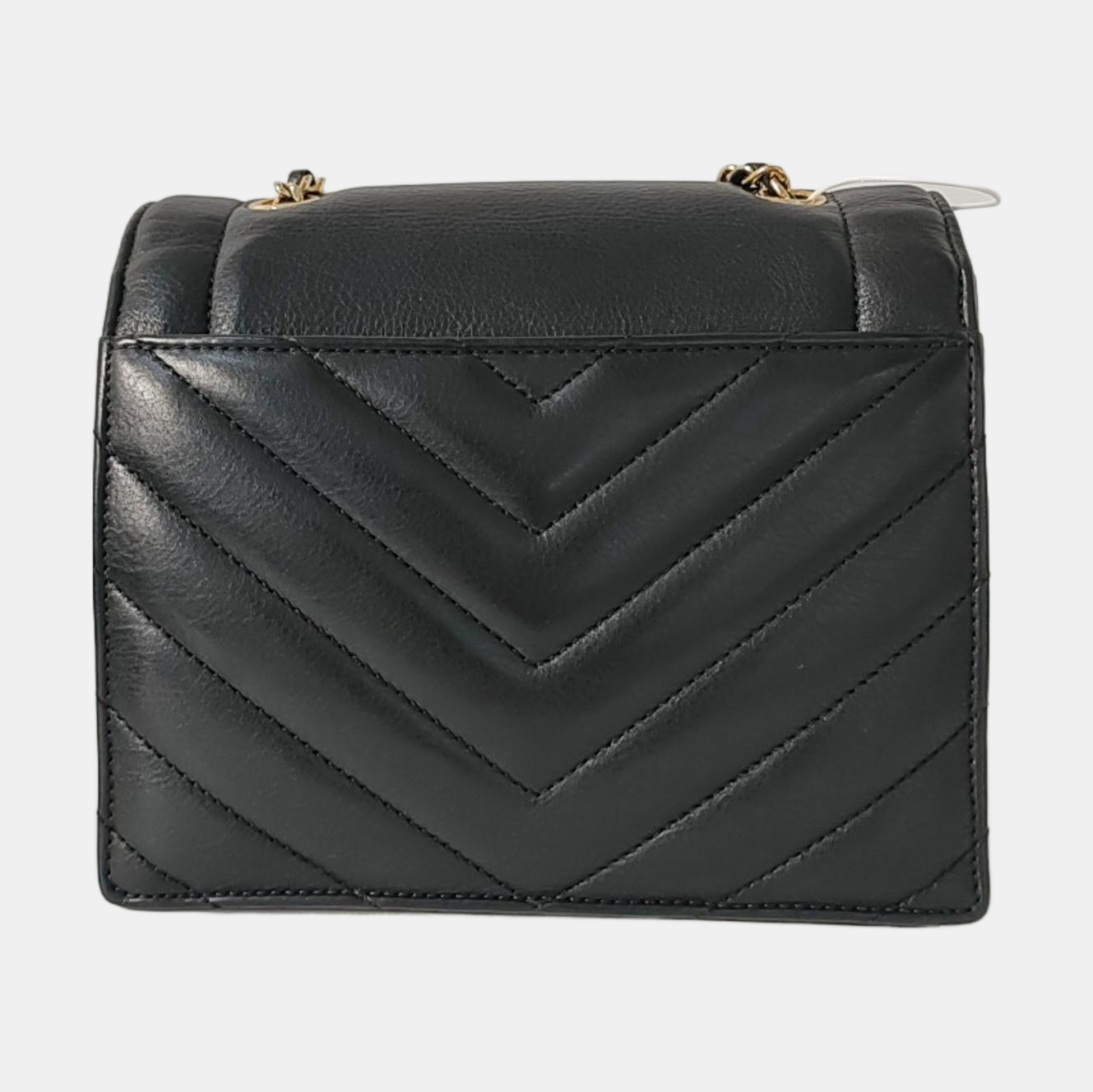 Chevron, Quilted Calfskin Black