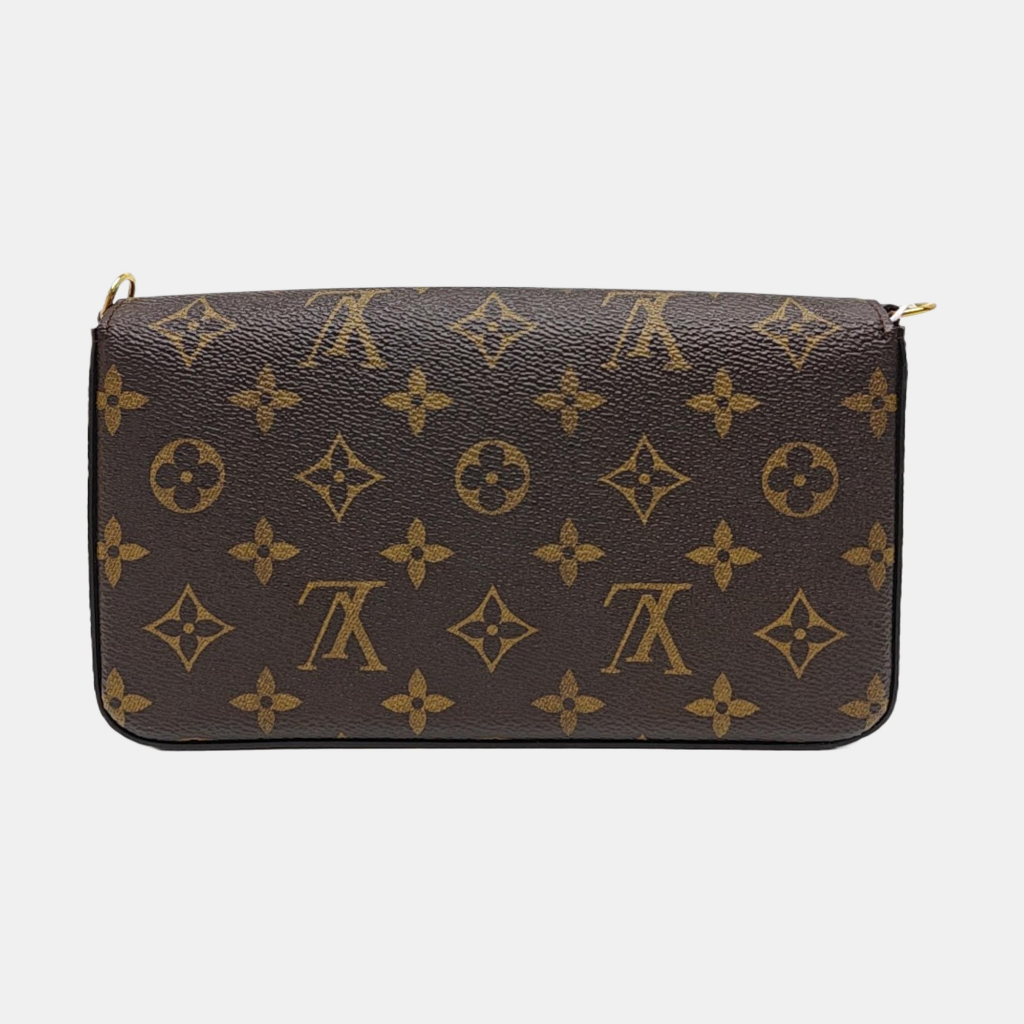 FÉLICIE Monogram Coated Canvas Brown
