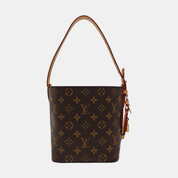 ALL IN BB Monogram Coated Canvas Brown