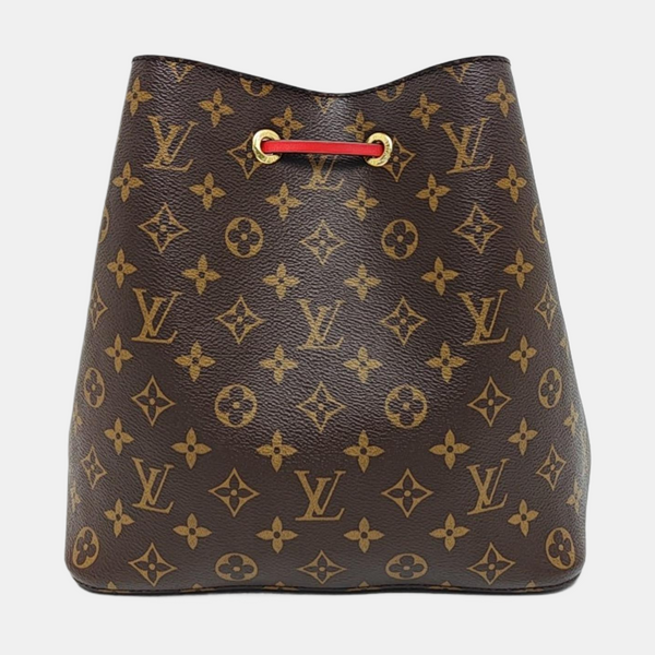 NÉONOÉ MM Monogram Coated Canvas Brown