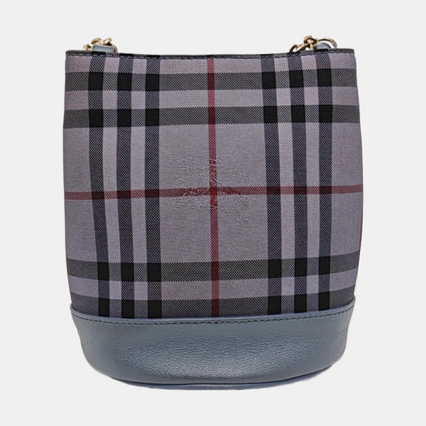 Canvas Bucket Bag Blue