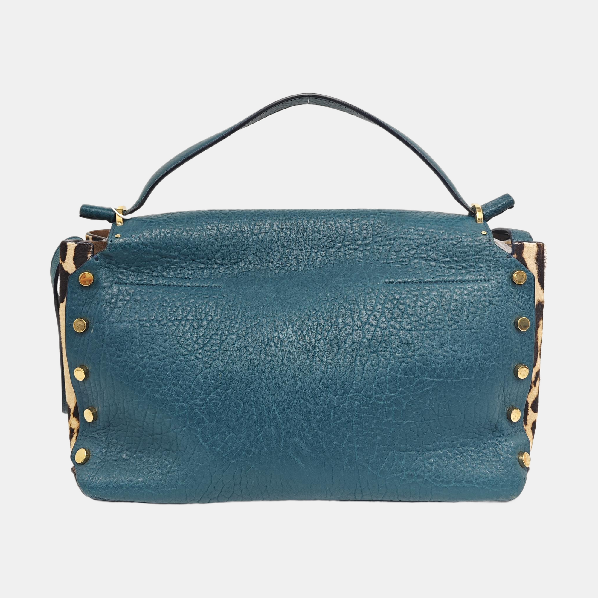 Calfskin Shoulder Bag Blue